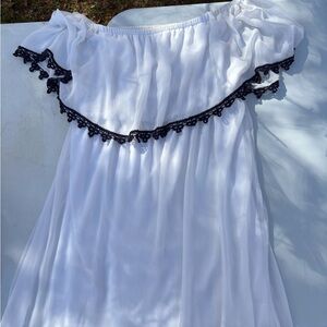 C Brand White Garment with Gold Label